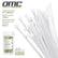 Colliers de serrage en nylon blanc de 30,5 cm (paquet de 100)