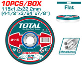 4.5"X3/64"X7/8"10PCS metal cutting disc set