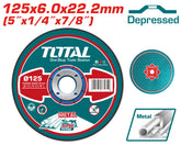 5"X1/4"X7/8" Abrasive metal grinding disc