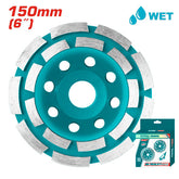 6" double row cup grinding wheel