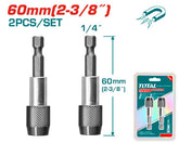 2 PCSX2-3/8" Screwdriver bit holder with release set