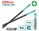 PH2X10" 10PCS Impact screwdriver bit