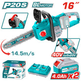 40VX16" Cordless Brushless Chain Saw Combo