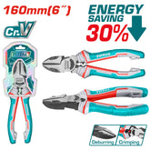 6" High leverage diagonal cutting pliers