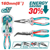 6" High Leverage Industrial Bent nose pliers