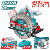 20VX7-1/4'' Brushless Cordless Circular Saw Kit (1Battery+Charger)