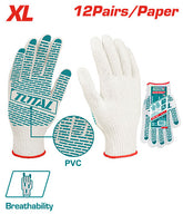 Knitted & PVC dots gloves