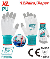 PU Fingertip Coated Gloves