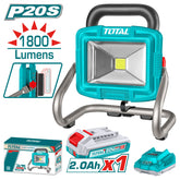 20VX1800 Lumens Cordless portable Work Light (1 Battery+ 1 Charger)