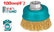 Brosse métallique coupelle 4" avec écrou