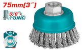 3" Wire cup brush